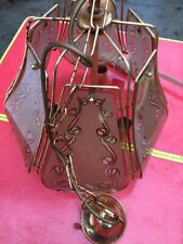 Lampadario  in ottone lucido