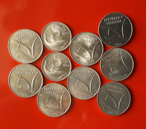 Lotto monete lire - 10, fdc
