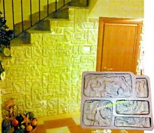 STAMPO per MATTONI FINTA PIETRA IN GESSO CEMENTO RIVESTIMENTO VENEER STONE MOLD