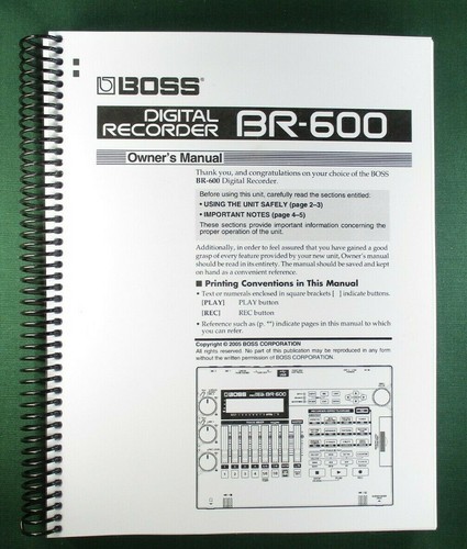 Boss 600 manuale - boss,