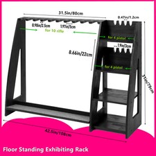 Fucile portapistole in legno +