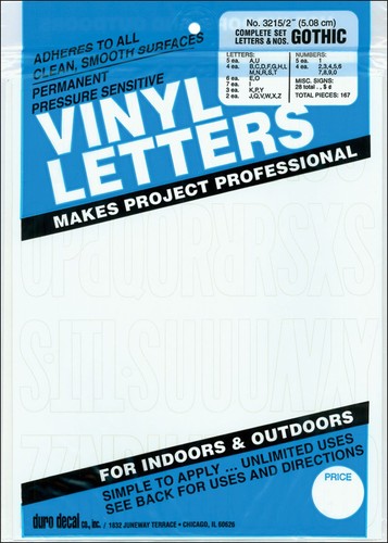 Set lettere numeri in - di,