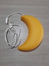 lampada applique  a forma di luna vintage anni 90  smila mane gialla Ikea