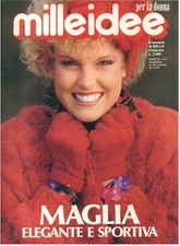 MILLEIDEE N. 2 FEBBRAIO 1985 MODA ITALIAN FASHION MAGAZINE MAGLIA CUCITO