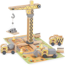 , Cantiere in Legno Con Gru