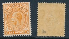 FALKLAND ISLAND, 1912 6d