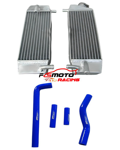 Aluminum radiator blue hose - aluminum,