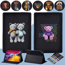 Printed bear Leather Stand