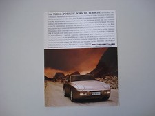 advertising Pubblicità 1988 PORSCHE 944 TURBO