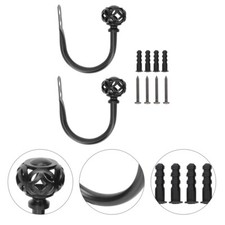  2 pezzi ganci per tenda in metallo supporto per tenda a disco ganci per tenda per finestra