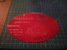 ADESIVO VINTAGE STICKER klebeR IL VAGABONDO PANINOTECA BIRRERIA BOGLIASCO MOD A 