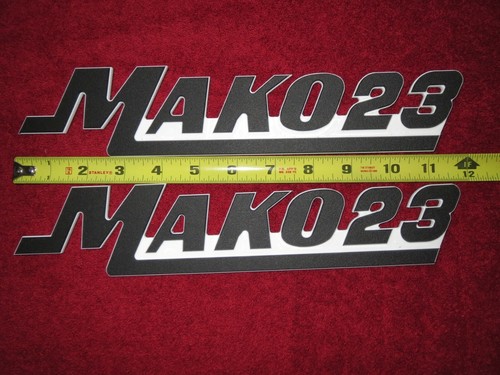 Mako boat emblems - boat, badges