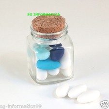 VASETTO VETRO porta confetti bomboniera PORTACONFETTI PROMESSA DI MATRIMONIO 