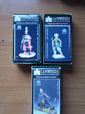 Lotto Di Numero Tre soldatini Turchi piombo Fortezza Da Assemblare e Dipingere 