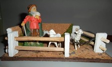 Presepe – Diorama - Scenografia recinzione per animali, per statue h.8/9