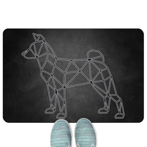 Basenji stile origami - basenji,,