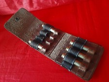 Caccia/Sniper Porta cartucce CI.VA in cuoio made in Italy MULTICALIBRO vintage
