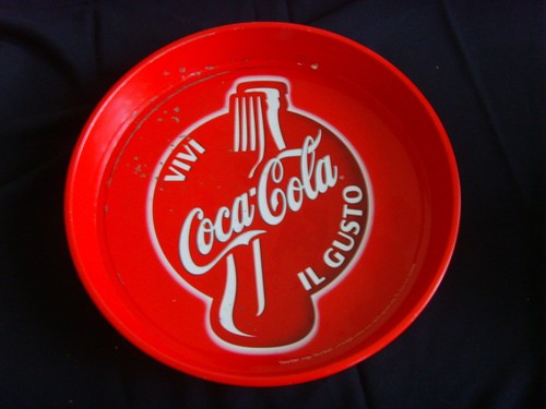 Vassoio coca cola pubblicità - cola,