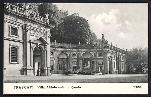 Cartolina frascati villa - cartolina, frascati,