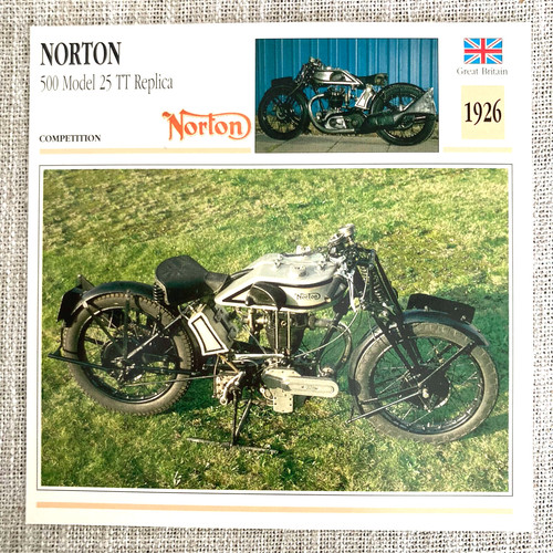 Scheda moto norton 500 model - scheda,