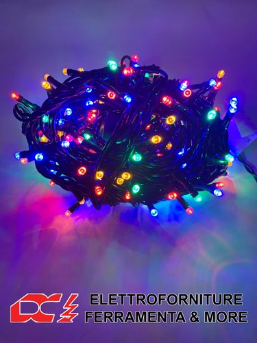 Luci natale 100 led catena - led,