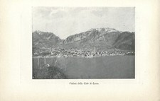 Stampa LECCO VEDUTA PANORAMICA