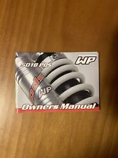 Owners Manual WP Suspension 5018 PDS Cod. 5300.0066 Manuale Utente Sospensioni