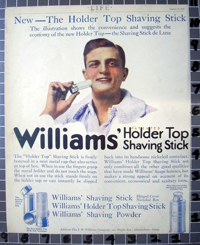 1912 williams shave stick - williams,
