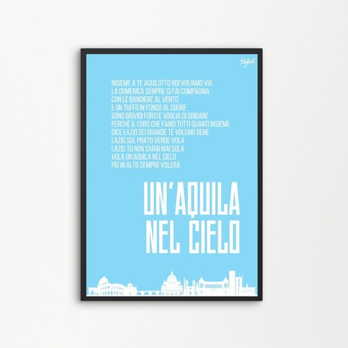 Poster quadro calcio tifosi - poster,