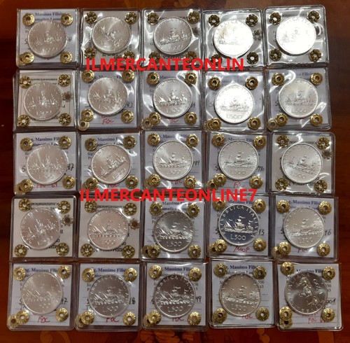 500 lire argento caravelle fdc - argento,
