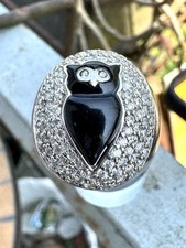 Anello Argento Vintage 925 Gufo