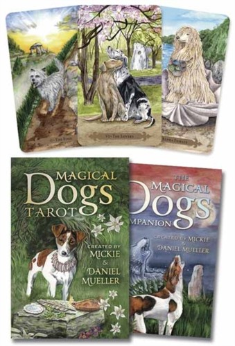 Magical dogs tarot book - dogs,