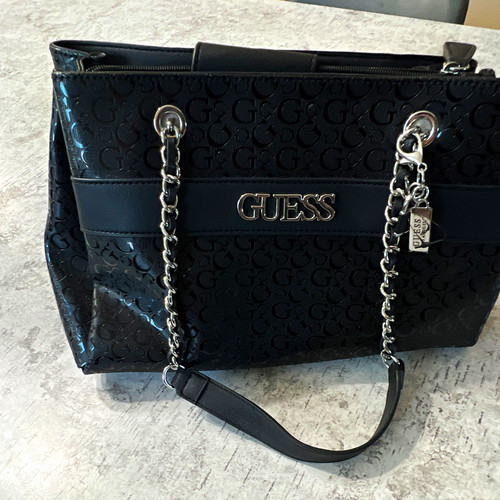 Borsa guess nera con logo - borsa,