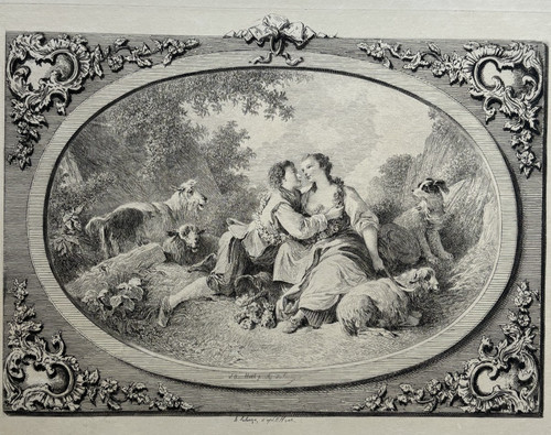 Pastorale gravure eau - eau, forte