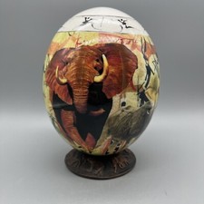 Uovo di struzzo decoupage