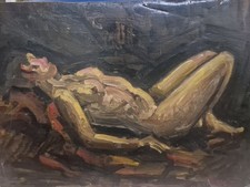 Dipinto Olio Su Tavola Di