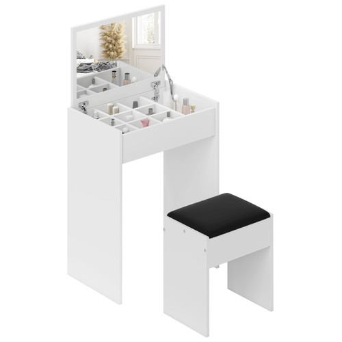 Tavolo trucco bianco con - tavolo,