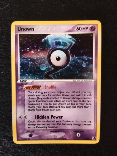 Pokemon unown holo rare - unown, g/28