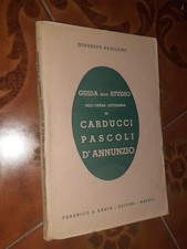 GUIDA ALLO STUDIO DI CARDUCCI PASCOLI D'ANNUNZIO LETTERATURA ITALIANA