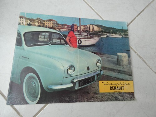 Renault dauphine 1958 - renault, brochure