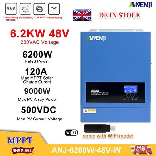 Inverter ibrido solare 6200w - ibrido,