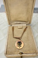 collana necklace SMALTI ciondolo vintage VIOLA Old gold OROANTICO 12 KT INIZI900