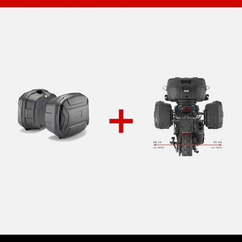 Kit givi trk35bbpack2 valigie - kit,