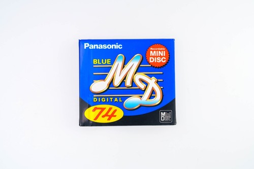 Minidisco vuoto blu panasonic - minidisco,