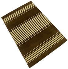 Tappeto 100% Lana Braun Beige