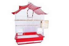 Gabbia per uccelli pappagalli calopsite parrocchetti canarini cocorite altalena