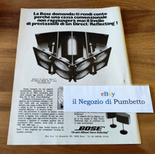 Advertising Italian Pubblicità : BOSE diffusori / casse acustiche ( 1979 )