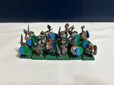 Unità di 18 Barbe Lunghe NANE Metallo Esercito Ben Dipinto Warhammer Fantasy Giochi Rari