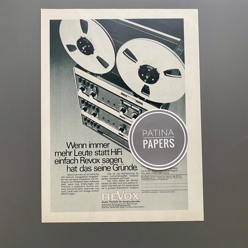 1971 revox hifi tecnologia - hifi,
