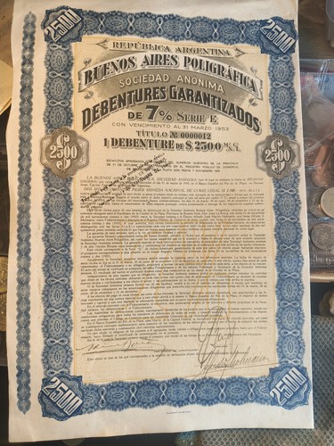 Certificato azionario